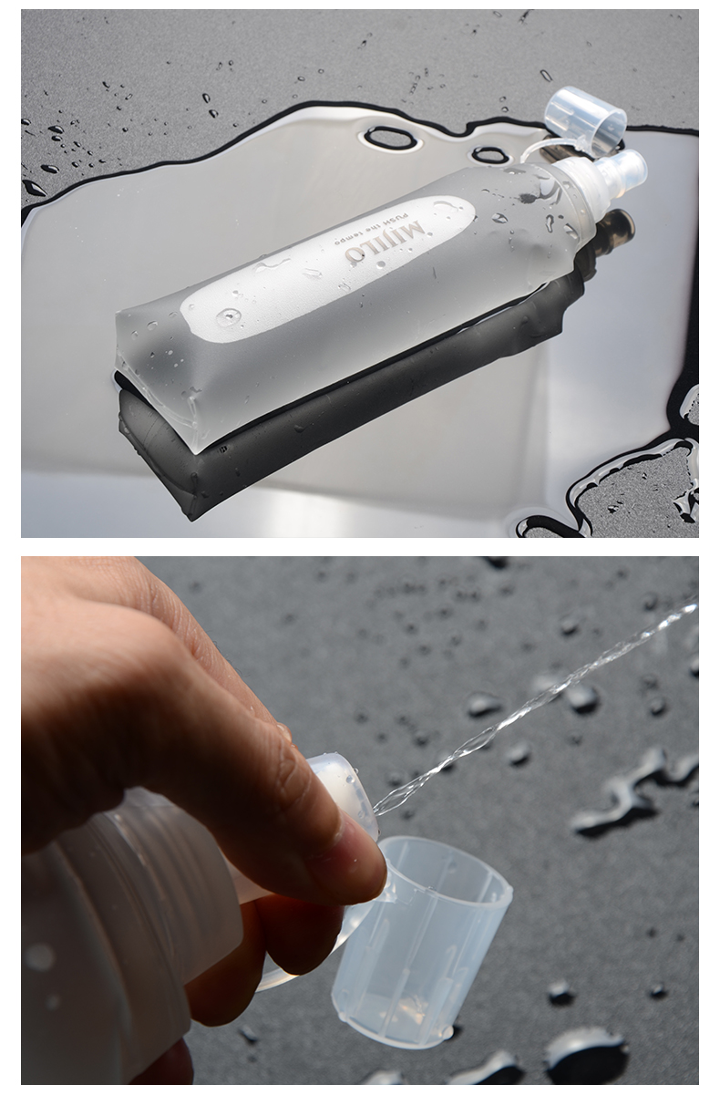 mijilo Sportflasche Outdoor Soft Faltbare Trail Running Tasche Marathon Tragbarer Wasserbecher_voghion.com