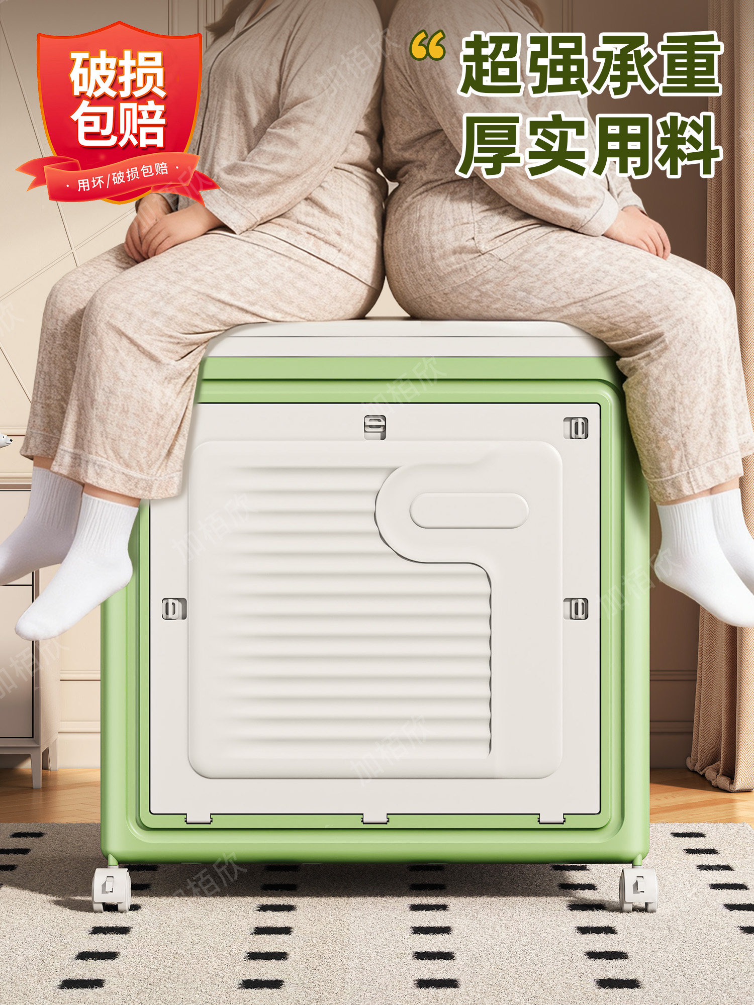 Clothing Storage Box, Large Capacity, Extra-Large Household Turnover Box, Foldable Storage Basket with Lid, Clothing Storage Bin, Organizing Box