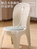 Children's Non-Slip Stool, Thickened Adult Leather Cushion Chair, Sturdy and Durable, Household Bathroom Baby and Child Bath Stool