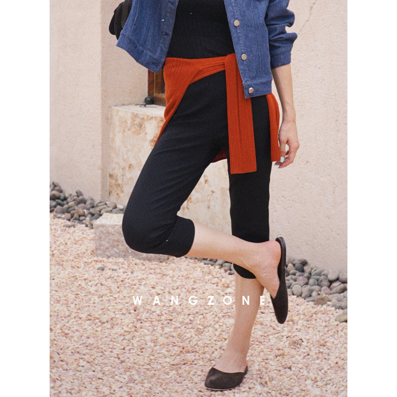 Wang Zone｜Capri Pants with Stretch, Slim Fit, No Constriction, Slimming, Casual Mid-Length Pants