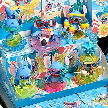 Stitch Summer Carnival Blind Box Lilo & Stitch Merchandise Trendy Toy Figurine Desktop Decoration Gift