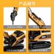 Children's Alloy Demolition Toy Artificial Digger Hole Drilling Ground Drilling Machine Model Engineering Crusher Toy Car