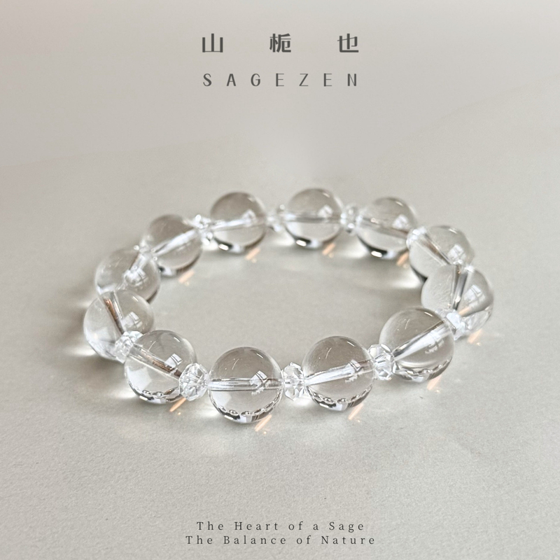Boer | Emotional Stabilizer! Fully Natural, Collector-Grade 3A Brazilian White Crystal Bracelet, Original Women's Model