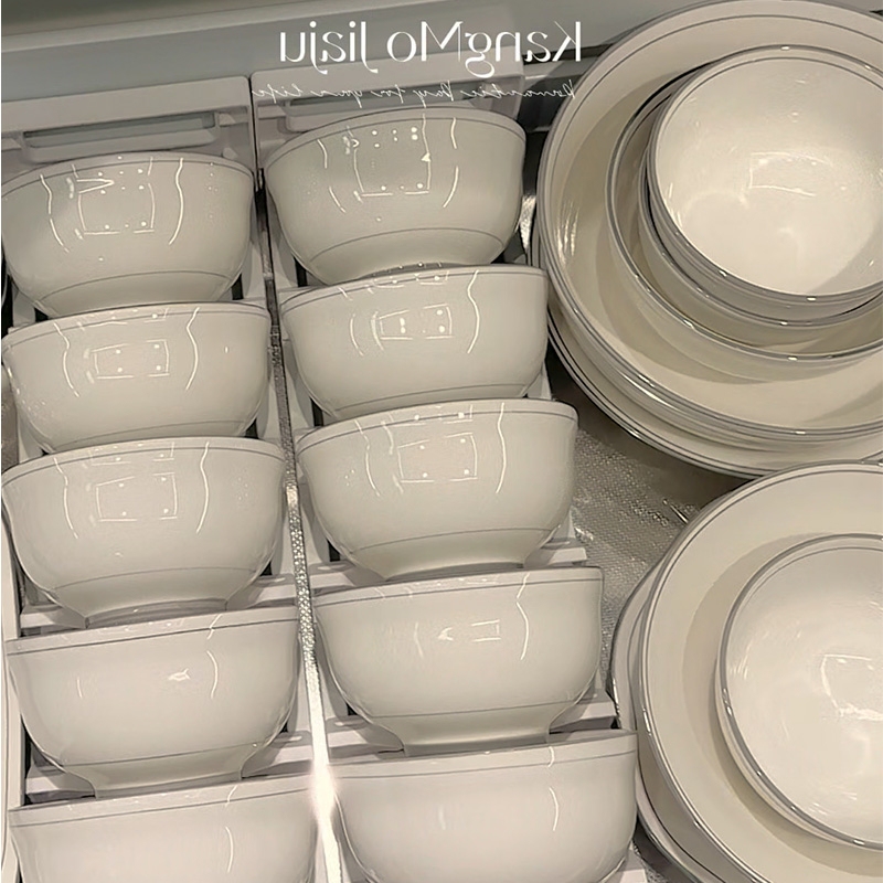 Dish Set for Home Use 2026 New Model Exquisite Appearance High-End Feel Bowls Plates Chopsticks Tableware Housewarming New Home Light Luxury Tableware Dish Set for Home Use 2026 New Model Exquisite Appearance High-End Feel Bowls Plates Chopsticks Tableware Housewarming New Home Light Luxury Tableware