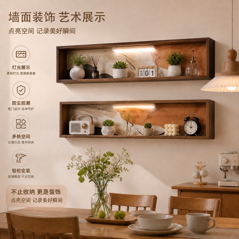 Vintage-Style Hanging Painting Storage Display Frame, Simple DIY Wooden Decorative Wall-Mounted Shelf for Living Room Home Decor Vintage-Style Hanging Painting Storage Display Frame, Simple DIY Wooden Decorative Wall-Mounted Shelf for Living Room Home Decor
