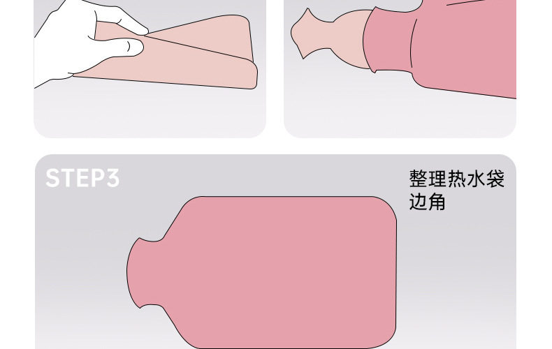 FaSoLa Life 灌水热水袋 中号卡通绿色 900ml 1件 毛绒暖手宝
