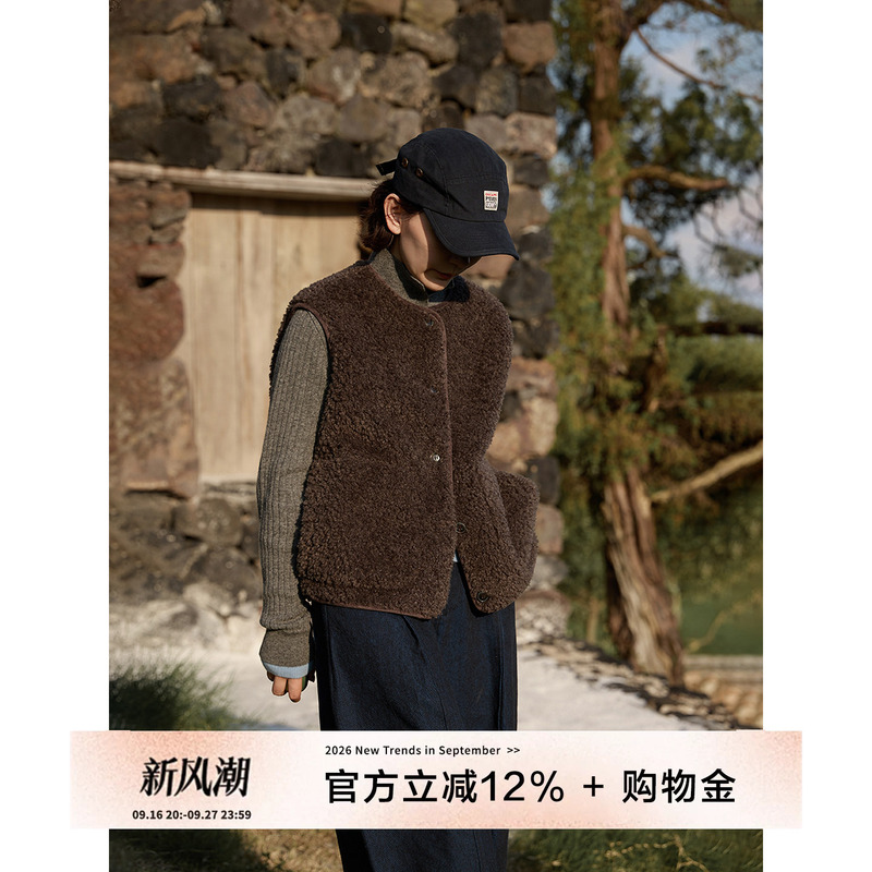 Yololite/'Warm and Cozy' 26 Autumn New Casual Vest Lambswool Sleeveless Vest Jacket for Women Yololite/'Warm and Cozy' 26 Autumn New Casual Vest Lambswool Sleeveless Vest Jacket for Women
