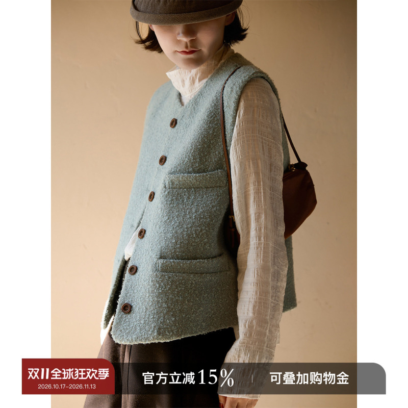 Yololite/'Daniel' 26 Autumn New Vintage Knitted Sleeveless Vest Button Round Neck Top Waistcoat Yololite/'Daniel' 26 Autumn New Vintage Knitted Sleeveless Vest Button Round Neck Top Waistcoat