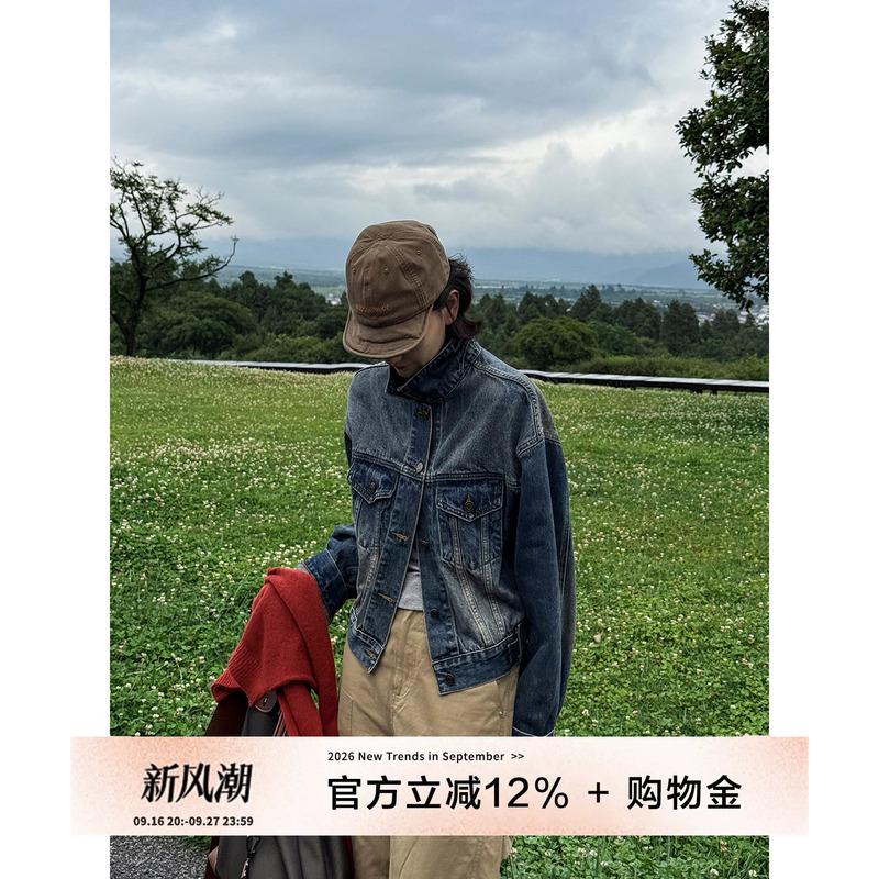 Yololite/'Traveler' Retro American Workwear Denim Jacket for Women, Autumn, Petite, Thin, Short Jacket Yololite/'Traveler' Retro American Workwear Denim Jacket for Women, Autumn, Petite, Thin, Short Jacket