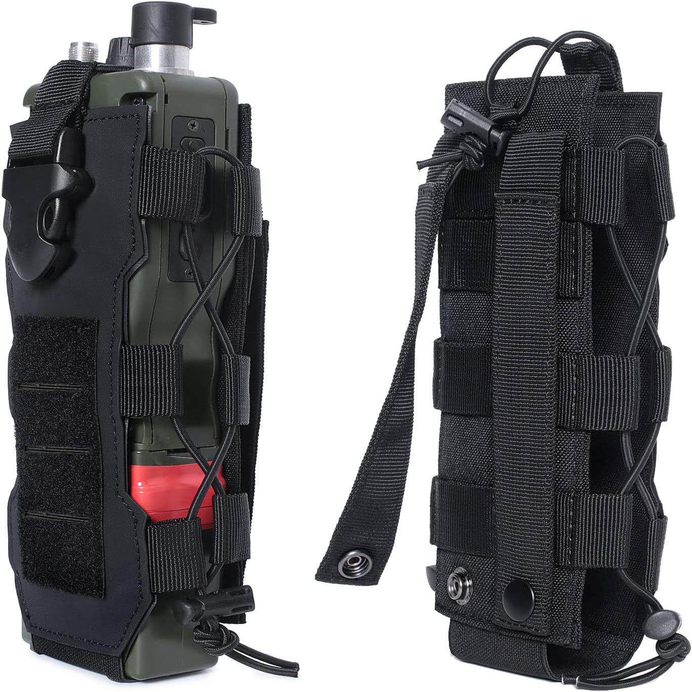 MOLLE Water Bottle Holder Pouch - Tactical Hydration Carrier With Adjustable Straps For Backpacks, Belts And Vests