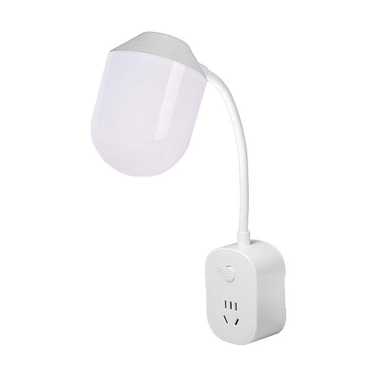 Voice-Controlled Night Light, Voice-Activated Led Light Strip, Plug-In USB Charging Port Socket Converter for Home, Dormitory, and Students