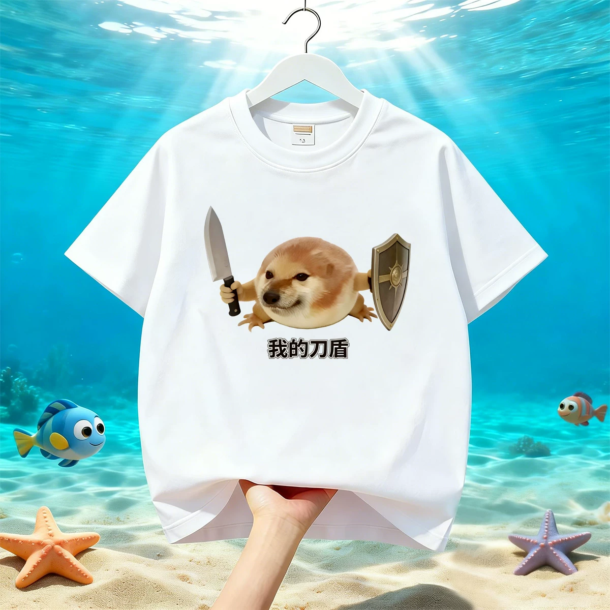 Cotton children's T-shirt for students, for teenagers, custom-made