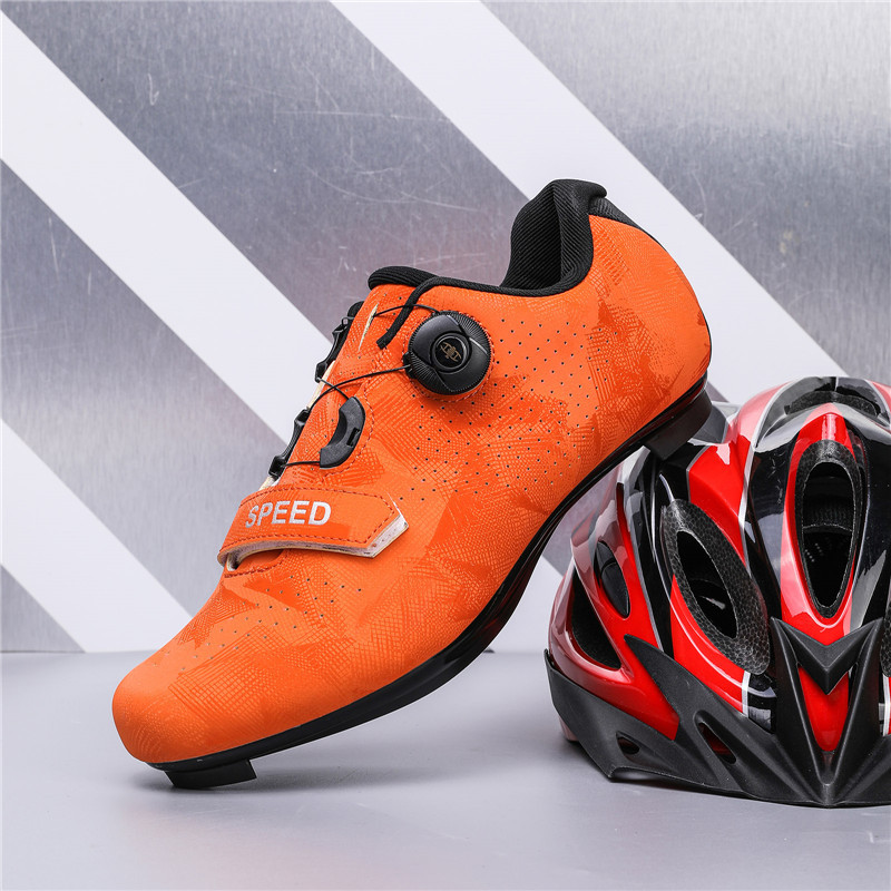 Cycling lock shoes, road sole lock shoes, men's hard-soled bicycle shoes, women's non-lock rubber sole spinning shoes, cycling shoes