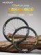 Carbon Fiber Wheelset with Wave Rims, V-Brake, Open Vacuum Thru-Axle, Quick-Release Disc Brake, Road Carbon Rims, Muscle Rims