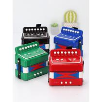 Mini childrens accordion educational musical instrument toy music early education holiday gift 7-key bass 17-key musical instrument
