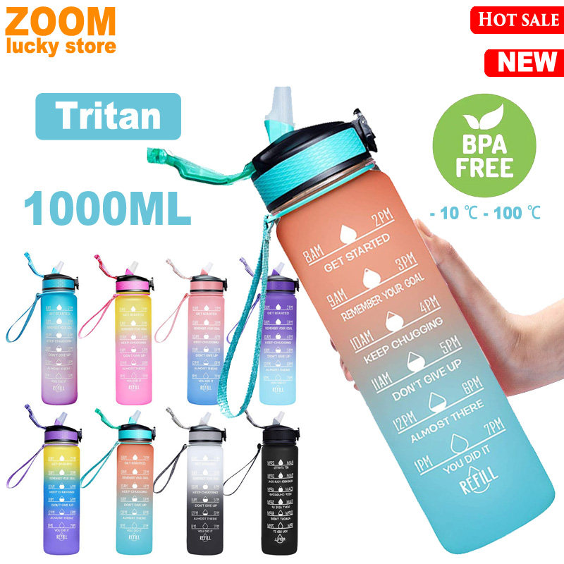 Tritan 1000ml water bottle Gym Waterbottle Sports Water cup