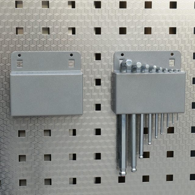 Allen wrench frame square hole hole plate hook accessories hardware metal wall hanging tool plate rack storage wall