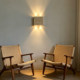 Natural Yellow Travertine Wall Lamp Wabi-Sabi Style Vintage Retro Homestay Villa Staircase Corridor Living Room Entrance Atmosphere Wall Lamp