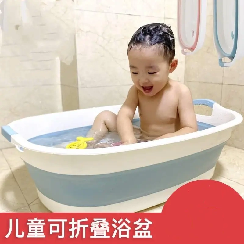 Foldable Bathtub for Bathing Babies, Extra Large, Thickened and Deepened, Suitable for Infants, Toddlers, Newborns, and Laundry