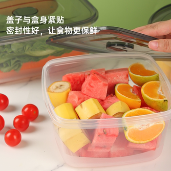 Food grade fresh-keeping box food storage box fruit and vegetable refrigerator refrigeration microwave heating packing with lid seal