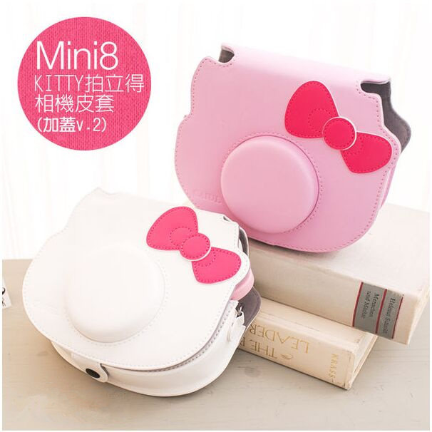 Suitable for Fuji Hello Kitty 40Th Anniversary Edition Polaroid Camera Transparent Crystal Protective Case Leather Bag