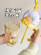 Lazy Sheep Cartoon Straw Cup Large Capacity Tritan Creative Desktop Water Cup Ice Cup Summer High-Value Cup