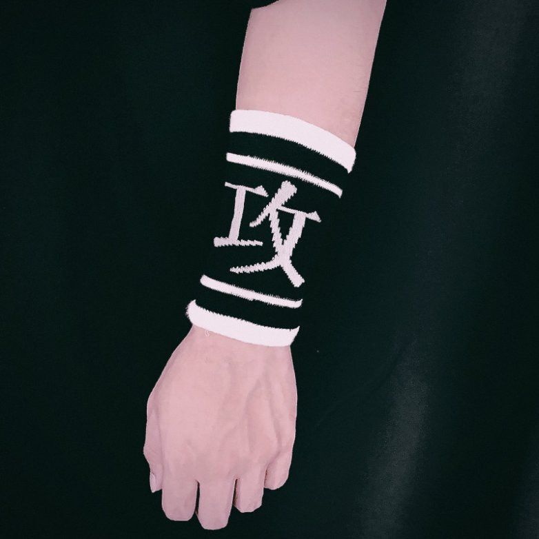 Badminton Wristbands for Attack and Defense, Dark Style, Cool, Scar-Covering, Unisex Wristbands, Sports Sweat-Absorbing, Sweat-Wiping Basketball Wristbands