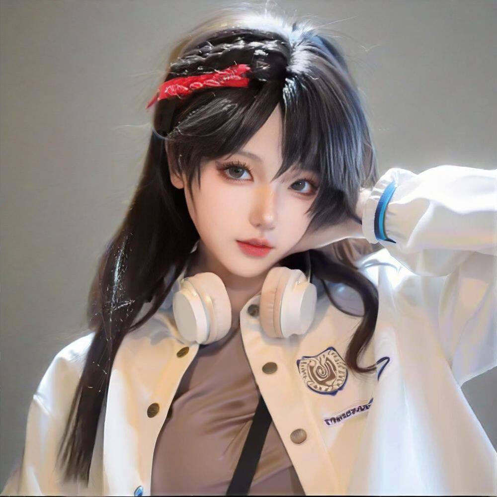 电竞cos必备神器！戚十一同款黑色长直古董商万用毛全头套