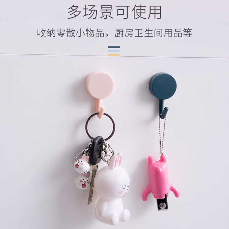 Cute Cartoon Hooks, No Need to Drill, Strong Load-Bearing Adhesive Hooks, Traceless Wall Hooks for Kitchen, Bathroom, Dormitory, Bedroom