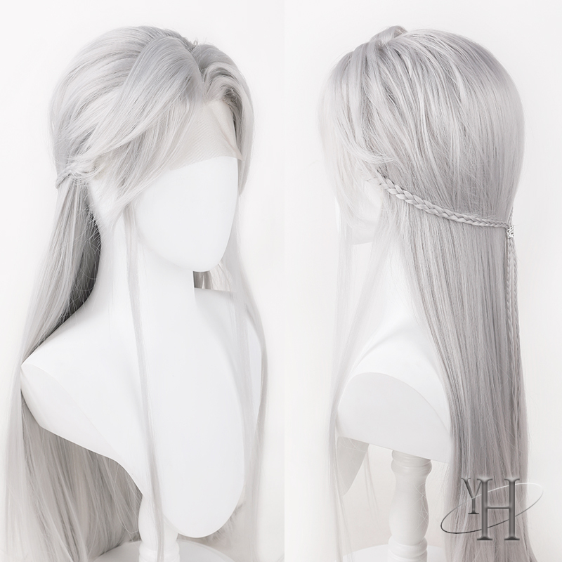 Sanchunsi White Qisili Cosplay Wig Set, with the Style of Night's Love and Spring Little Fox Qh013 Sanchunsi White Qisili Cosplay Wig Set, with the Style of Night's Love and Spring Little Fox Qh013