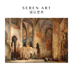 Seren Art《Rezij Cathedral》High-End Healing Toy Building Puzzle Framed 1000 Pieces