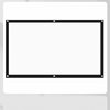 Projector Curtain 100inch Hd White Plastic Simple Curtain
