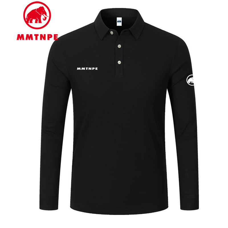 Mmt Mammoth Arctic Elephant Classic Polo Shirt Men's Outdoor Sports Casual Comfortable Stylish Long Sleeve T-Shirt Top Autumn