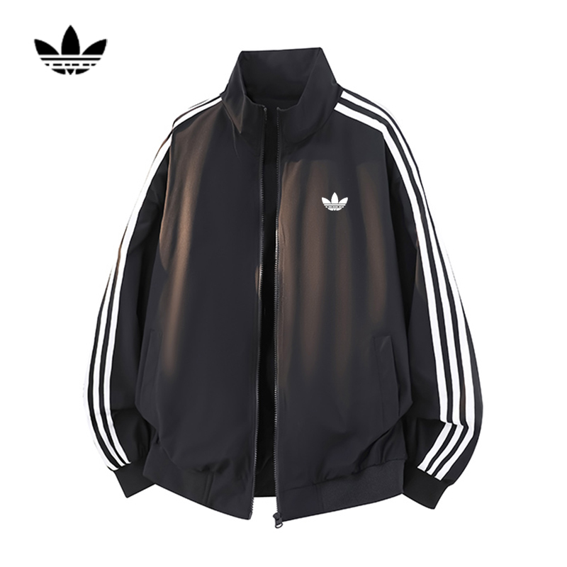 Clover Sports Fashion Brand Jacket for Men and Women, New Autumn Casual Windproof Stand-Up Collar Classic Three-Stripe Jacket Clover Sports Fashion Brand Jacket for Men and Women, New Autumn Casual Windproof Stand-Up Collar Classic Three-Stripe Jacket