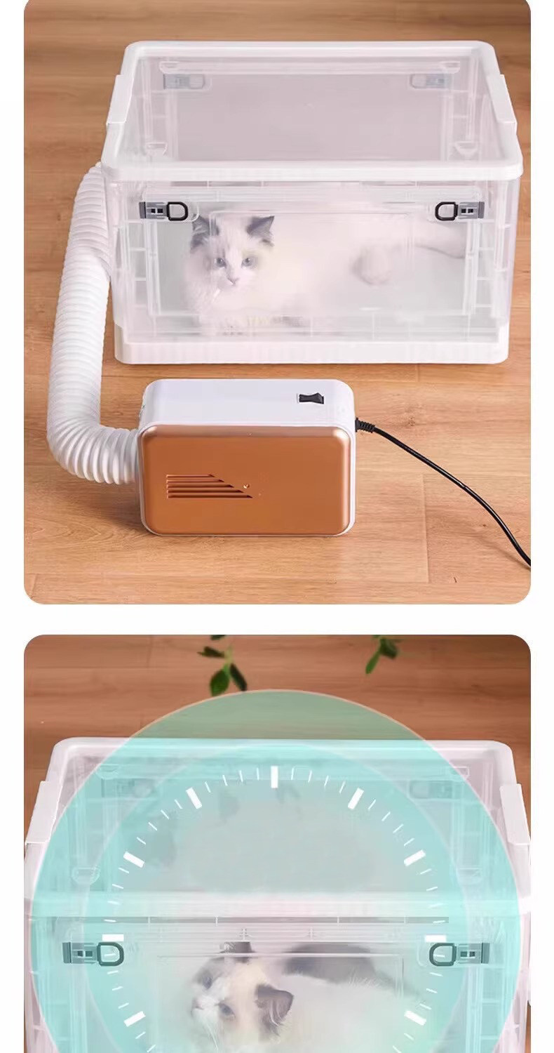 ПЭТ сушильный элемент 宠物猫咪烘干箱家用小型狗狗洗澡吹水机缅因兔子吹干吹毛简易折叠