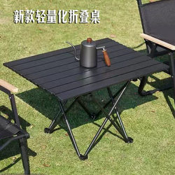 Outdoor Folding Table Egg Roll Table Camping Picnic Table and Chairs Portable Equipment Supplies Simple Table Small Table Chair Set