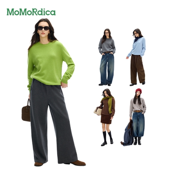 Momordica 100% sheep wool pullover sweater for women