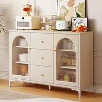 New cream-style sideboard home kitchen cabinet storage cabinet simple modern wall-mounted light luxury meal preparation tea