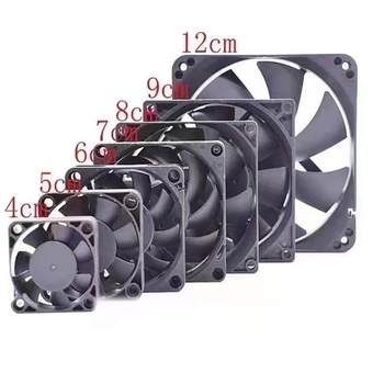12v24v dc fan electric mosquito coil cooling fan chassis fan black 12025 computer cooling fan