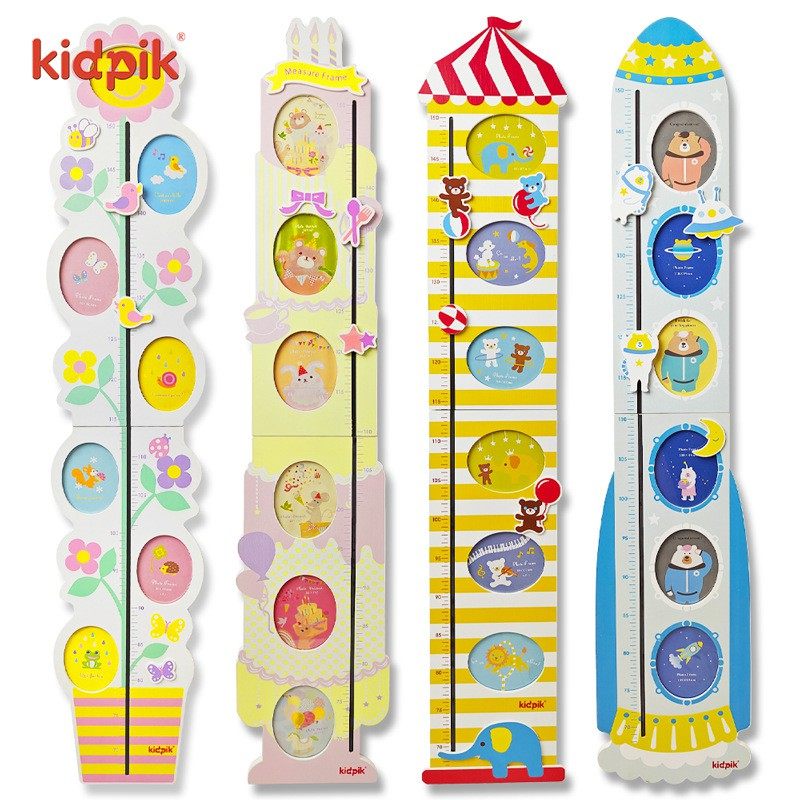 Eight Ruler Cartoon 🌟 The imprint of a child's growth | Wooden cartoon height ruler