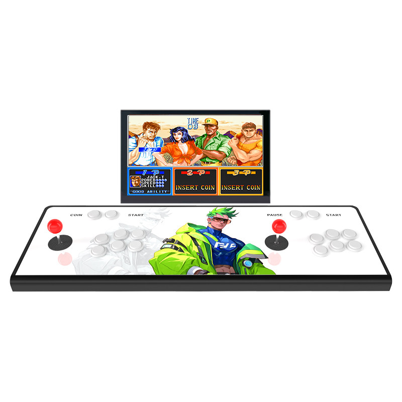 Pandora Ace Comes with a Screen, Foldable Joystick Arcade Game Console, Connectable to Tv, Home Fighting Game Machine, Two-Player Moonlight Box, Lightning All-In-One Wireless Gaming King, Portable Desktop