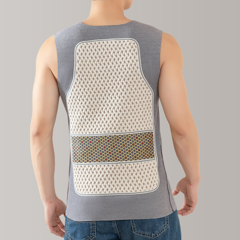 Graphene Thermal Vest for Men, Seamless Base Layer, Inner Wear, Fleece-Lined, Thickened, Heated Vest for Autumn and Winter