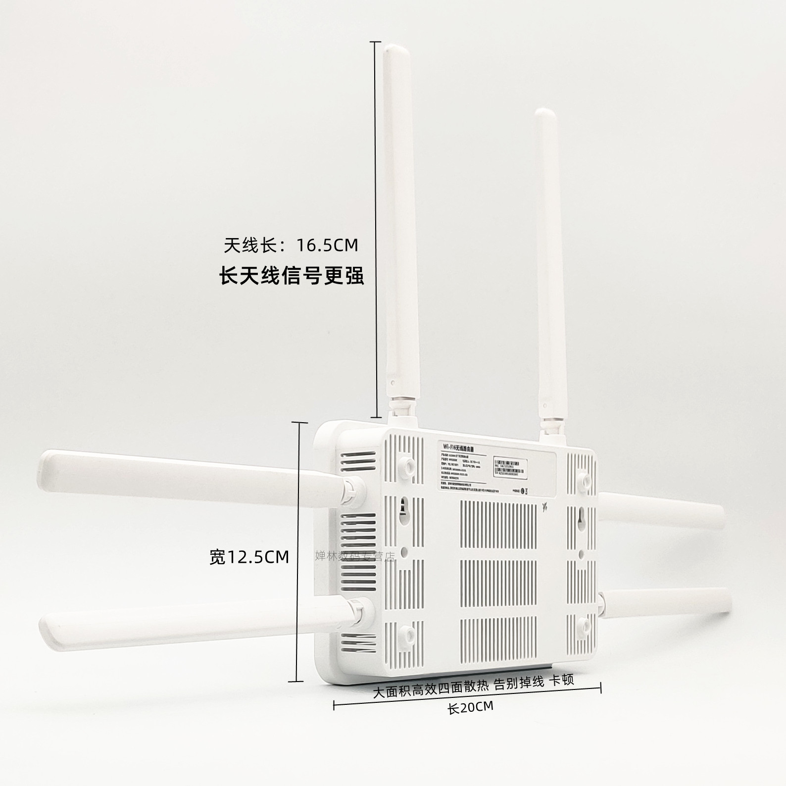 [3000M Upgraded Version 6 Antennas]Wifi 6 Signal Amplifier Dual-Band 5g Gigabit Wifi Signal Booster Repeater Extender Router for Long-Distance Bridge Coverage through Walls