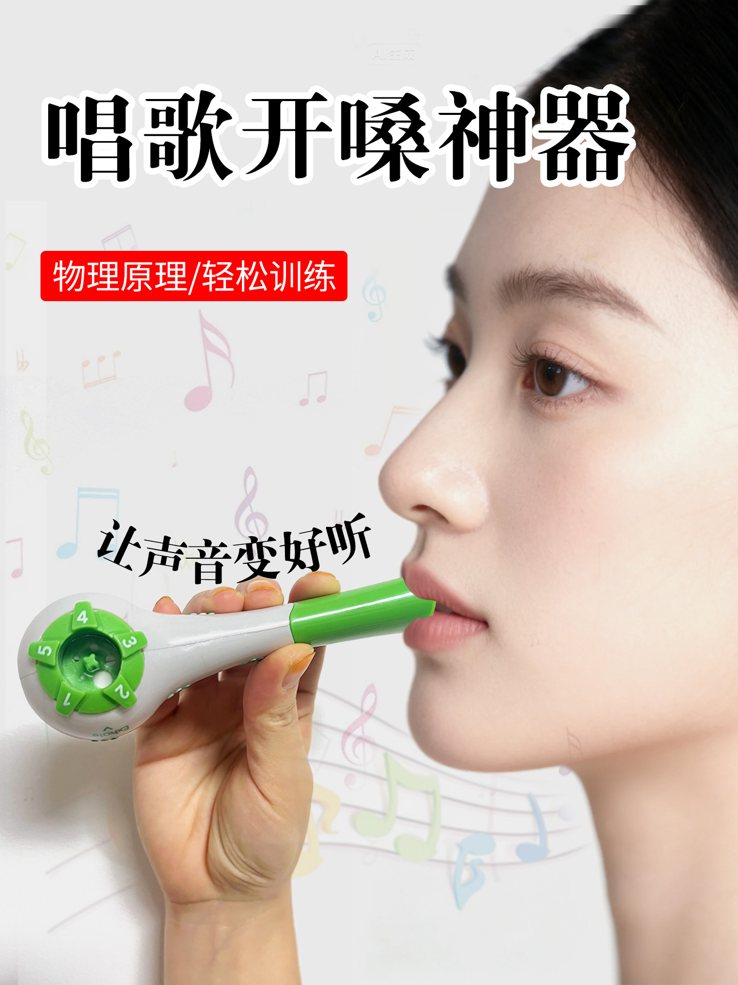 Singing Voice Enhancer Makes Your Voice Sound Better, Repairs the Vocal Cords, Changes the Sound Line, and Activates Lung Capacity Specifically