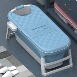 German Import Women's Sit Bath Special Basin Bath Bucket Adult Foldable Bathtub Adult Bathtub Full Body Sweat Steaming