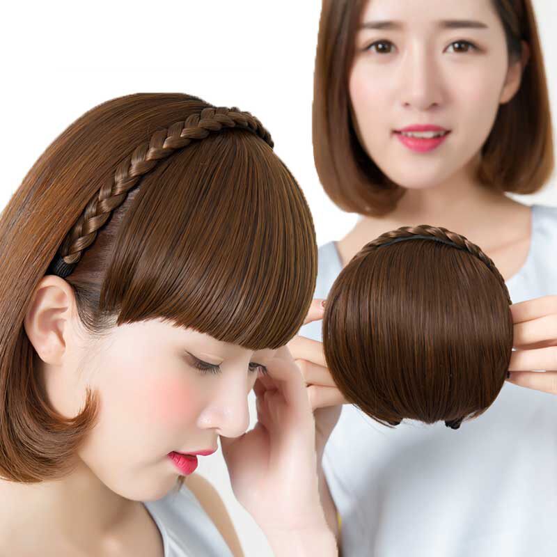 真假发界的新宠:隐形辫子发箍齐刘海片,轻松打造精致发型_刘海片_淘宝美妆网