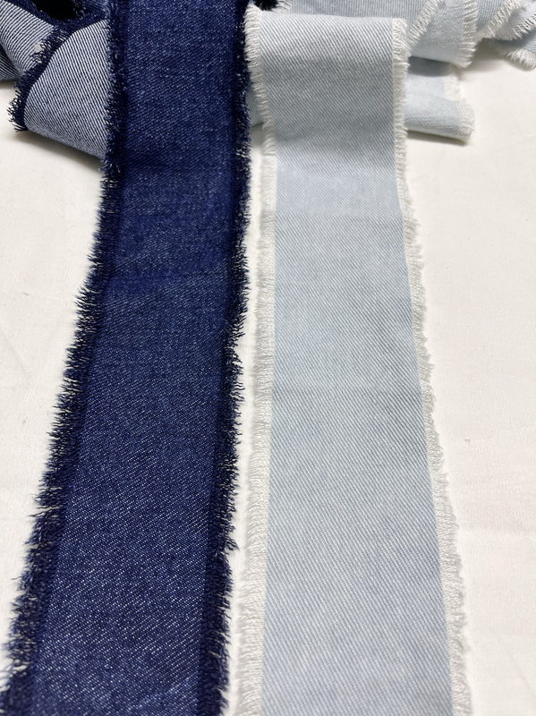 New Denim Fabric with Double-Sided Fringe, Chanel-Style Lace Trim, Clothing Edges, Trouser Edges, Shoe and Hat Accessories, Decorative Materials