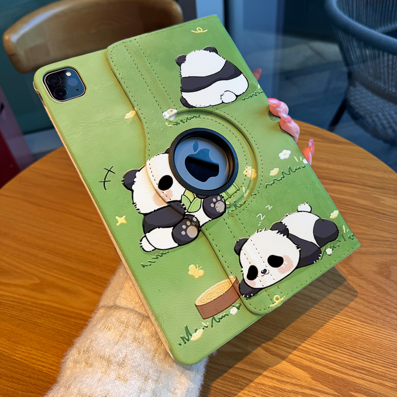 Cartoon Cute Panda Suitable for Apple iPad Protective Case 360-Degree Rotating Leather Case Air6/5 Tablet Case 10Th Generation 10.9inch Pro11 Horizontal and Vertical Support 9Th Generation 10.2inch Mini6/7 Hard Case Cartoon Cute Panda Suitable for Apple iPad Protective Case 360-Degree Rotating Leather Case Air6/5 Tablet Case 10Th Generation 10.9inch Pro11 Horizontal and Vertical Support 9Th Generation 10.2inch Mini6/7 Hard Case