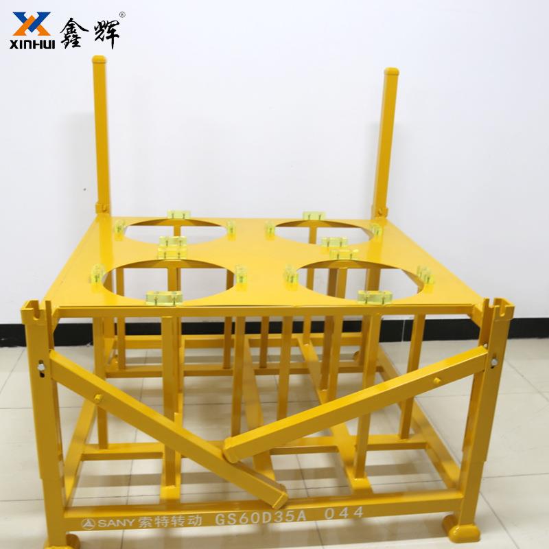 Manufacturer workshop warehouse folding reducer material rack reducer box heavy-duty BQU storage turnover stacking material rack