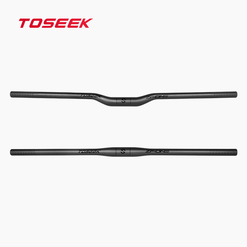 Toseek Carbon Fiber Handlebar Mountain Bike 31.8 Straight Handlebar Lightweight Carbon Handlebar Weight-Reducing Accessories